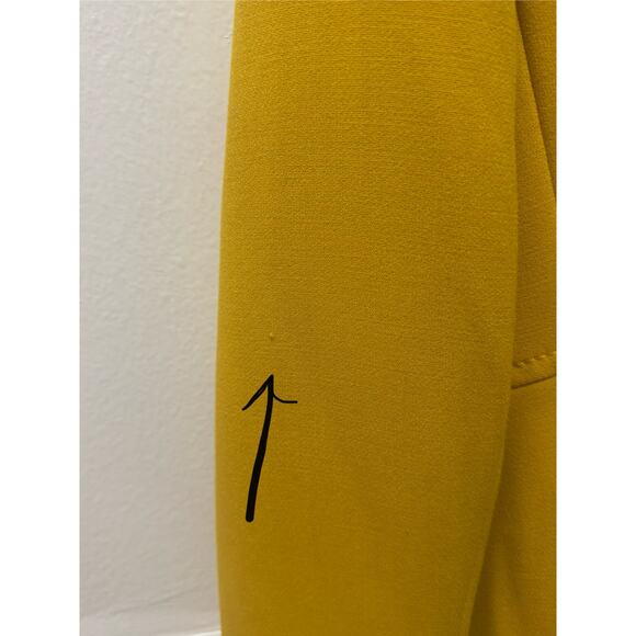Focus 2000 size 12 petites yellow blazer black buttons 12p 12 petite jacket - Picture 9 of 9